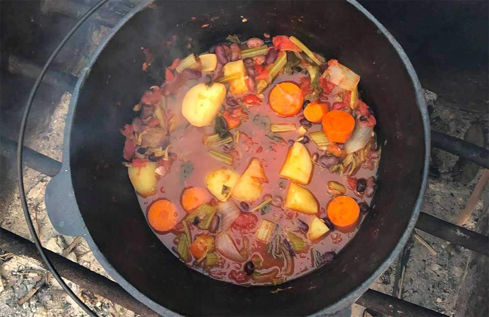 Camp Oven Vegetable Stew